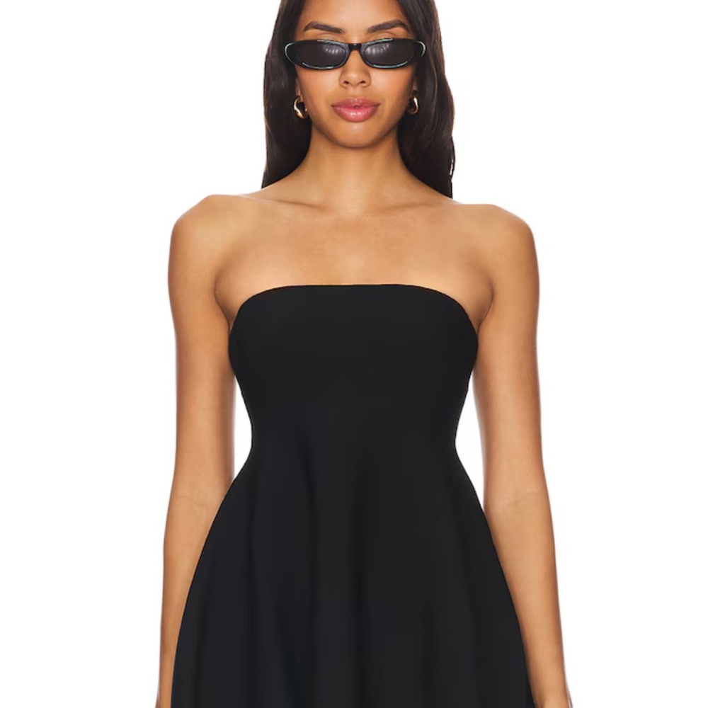Simkhai Black Strapless Top